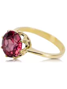 Žiedas Vintažiniai papuošalai Rubinas 14k geltono aukso vrc157y